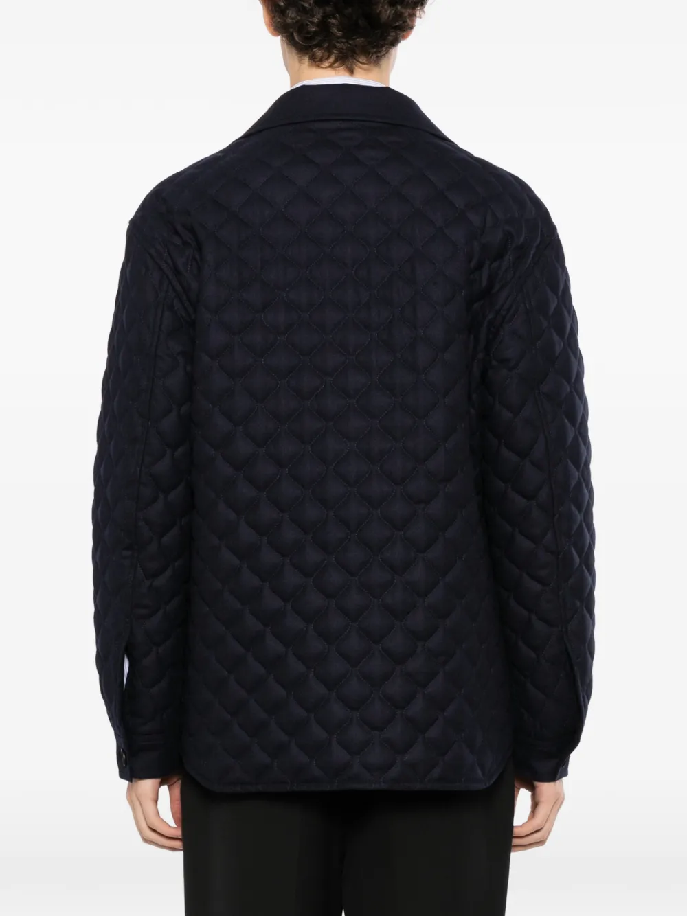 Tagliatore Gewatteerd jack met lange mouwen Blauw