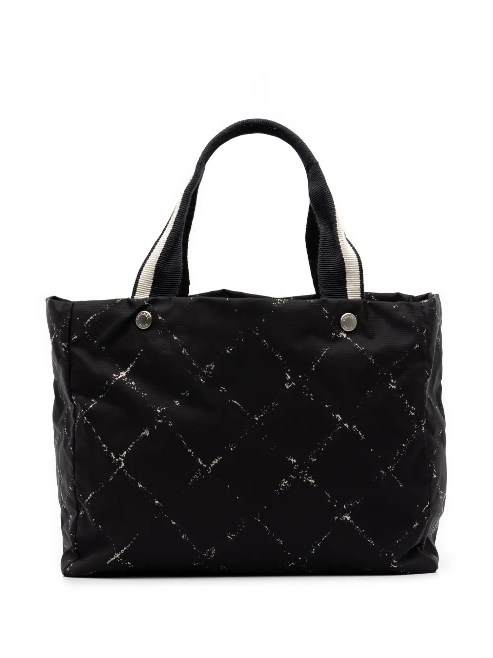 CHANEL Pre-Owned 2000-2002 Old Travel Line Nylon tote bag - Nero