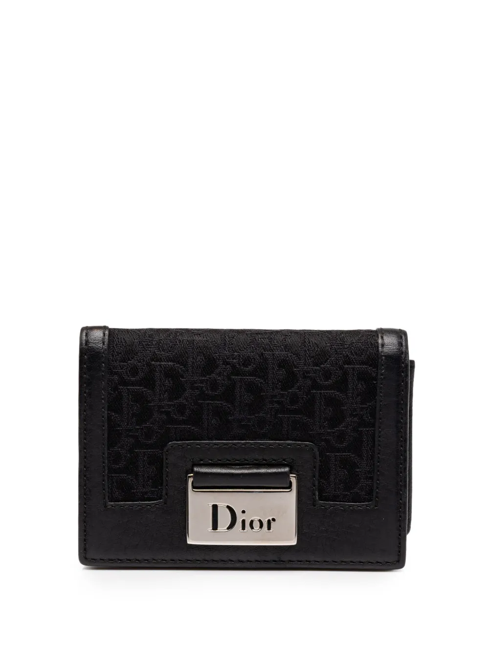 Christian Dior Pre-Owned 2005 kleines Diorissimo Trotter Street Chic Portemonnaie aus Canvas - Schwarz