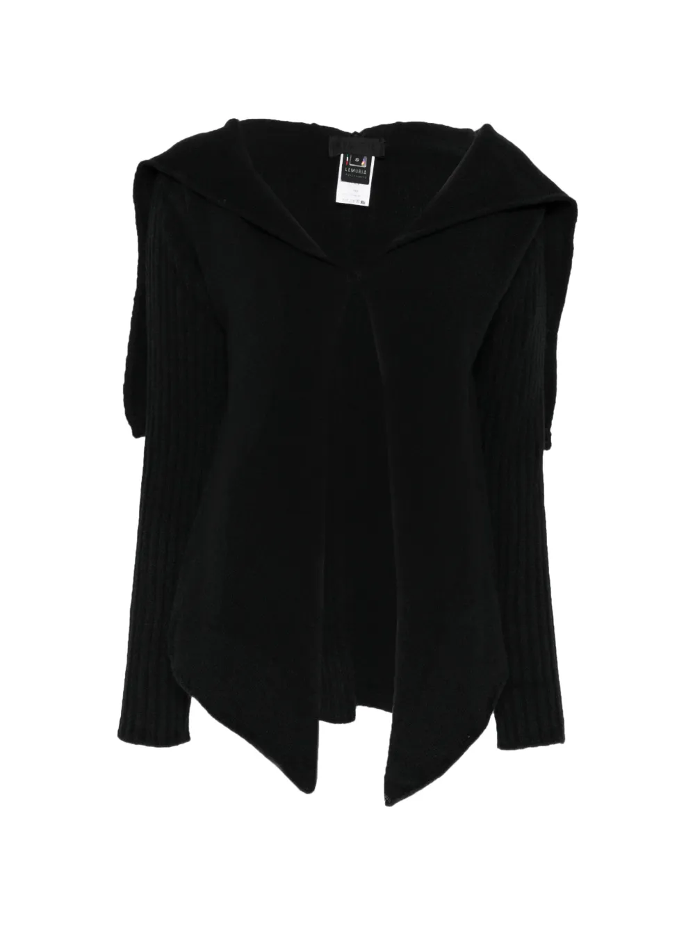 Lemuria hooded cardigan - Nero