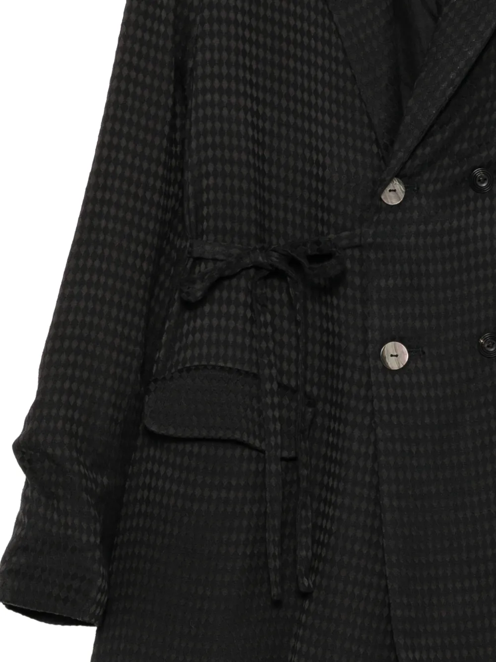A Tentative Atelier Blazer met dubbele rij knopen Zwart