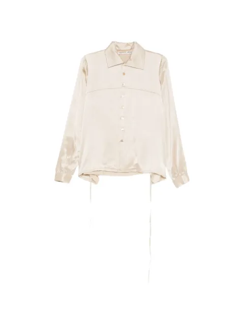 A Tentative Atelier drapy washed stitch shirt