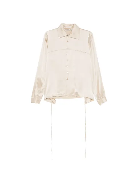 A Tentative Atelier drapy washed stitch shirt