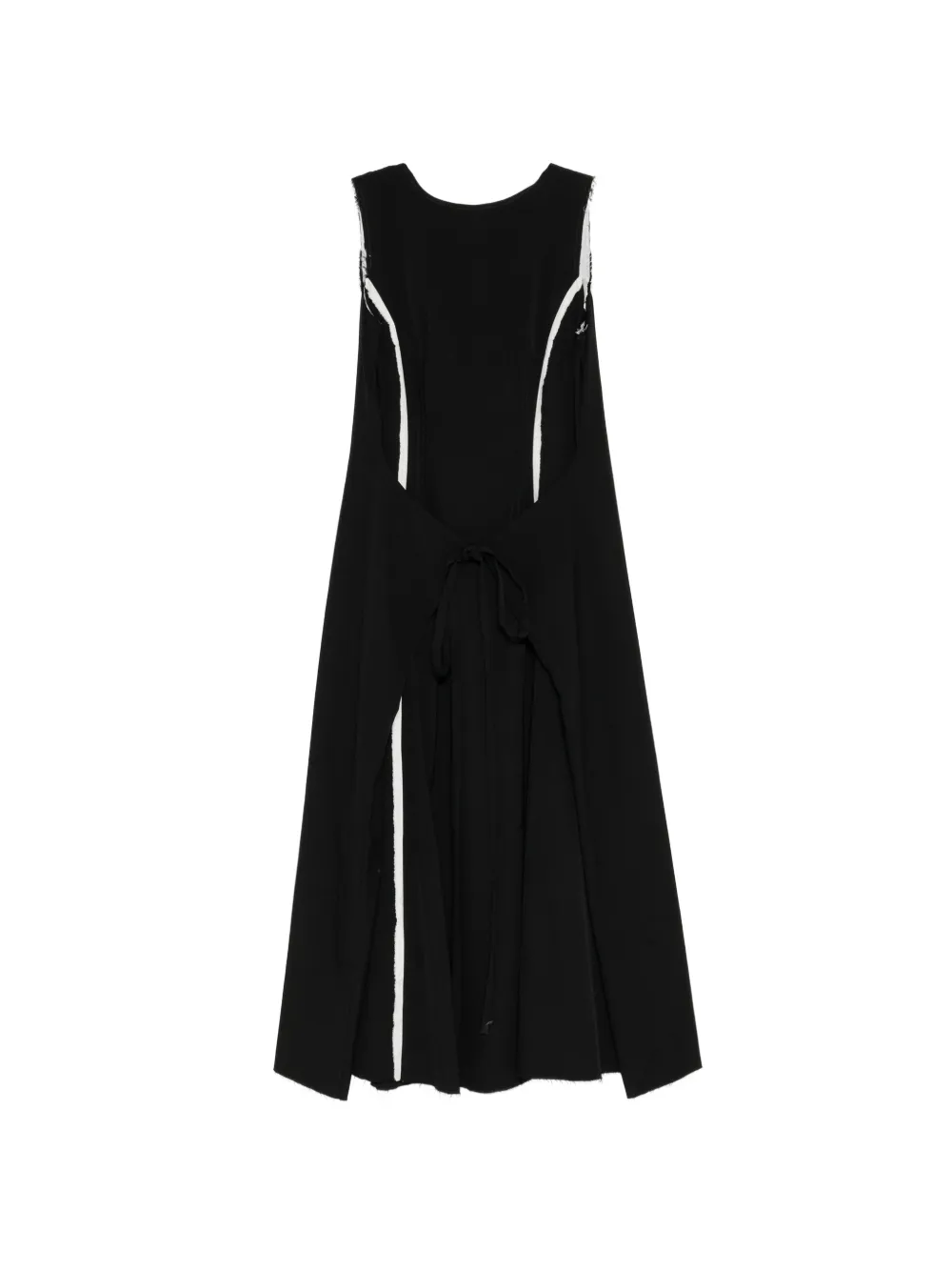 A Tentative Atelier Kimono gathered dart dress Zwart