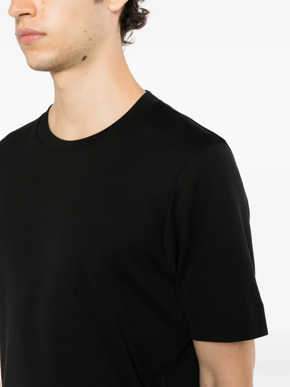 Tagliatore T-shirt met ronde hals Zwart