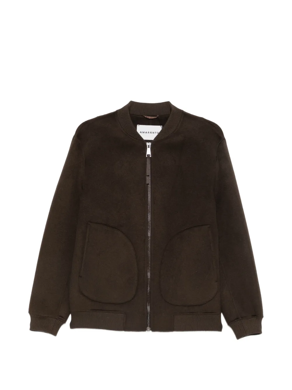 AMARANTO  zip-up bomber jacket | Brown | Image 1