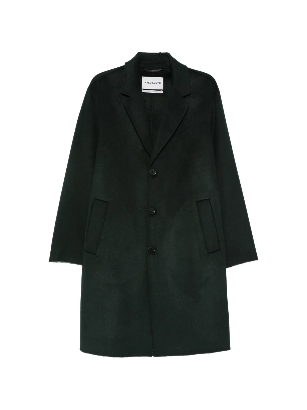 AMARANTO single-breasted notch-lapel coat - Verde