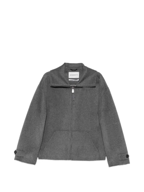 AMARANTO  zip-up button-tab jacket