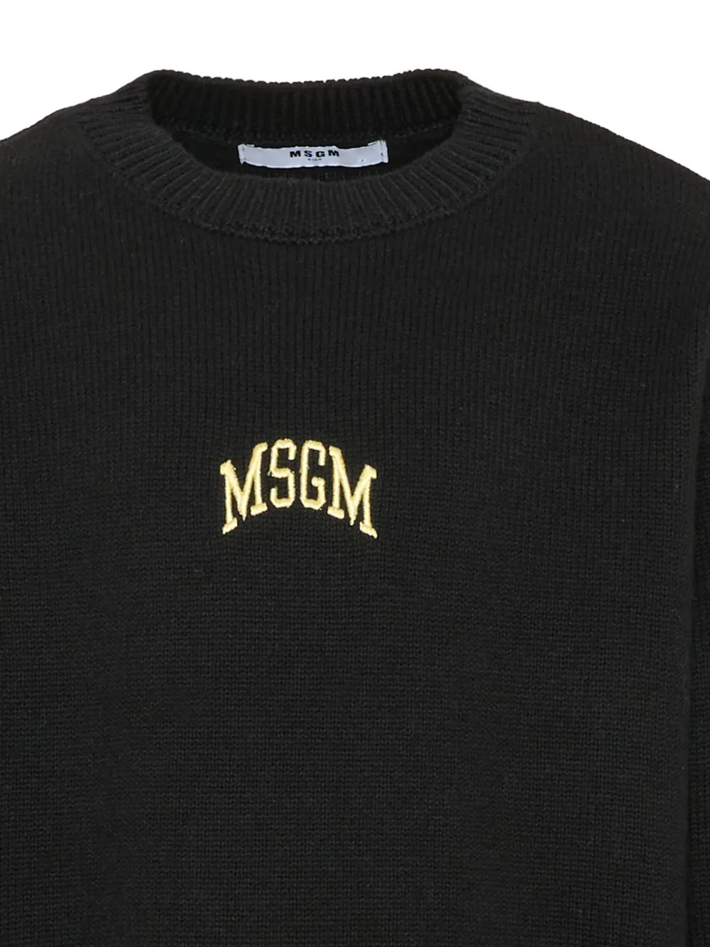 MSGM Kids Trui met geborduurd logo Zwart