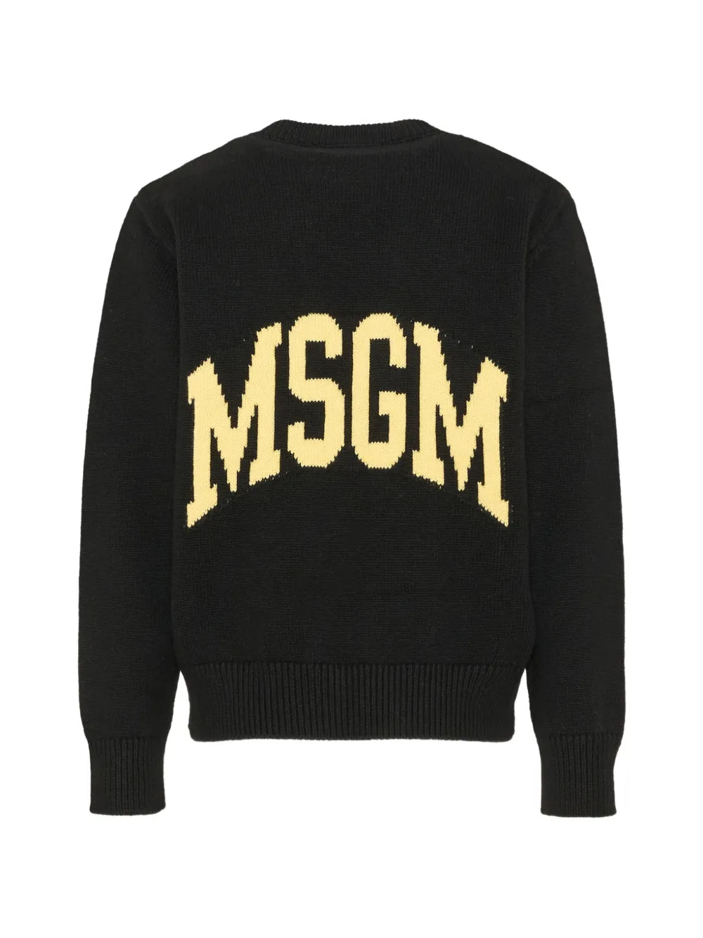 MSGM Kids Trui met geborduurd logo Zwart