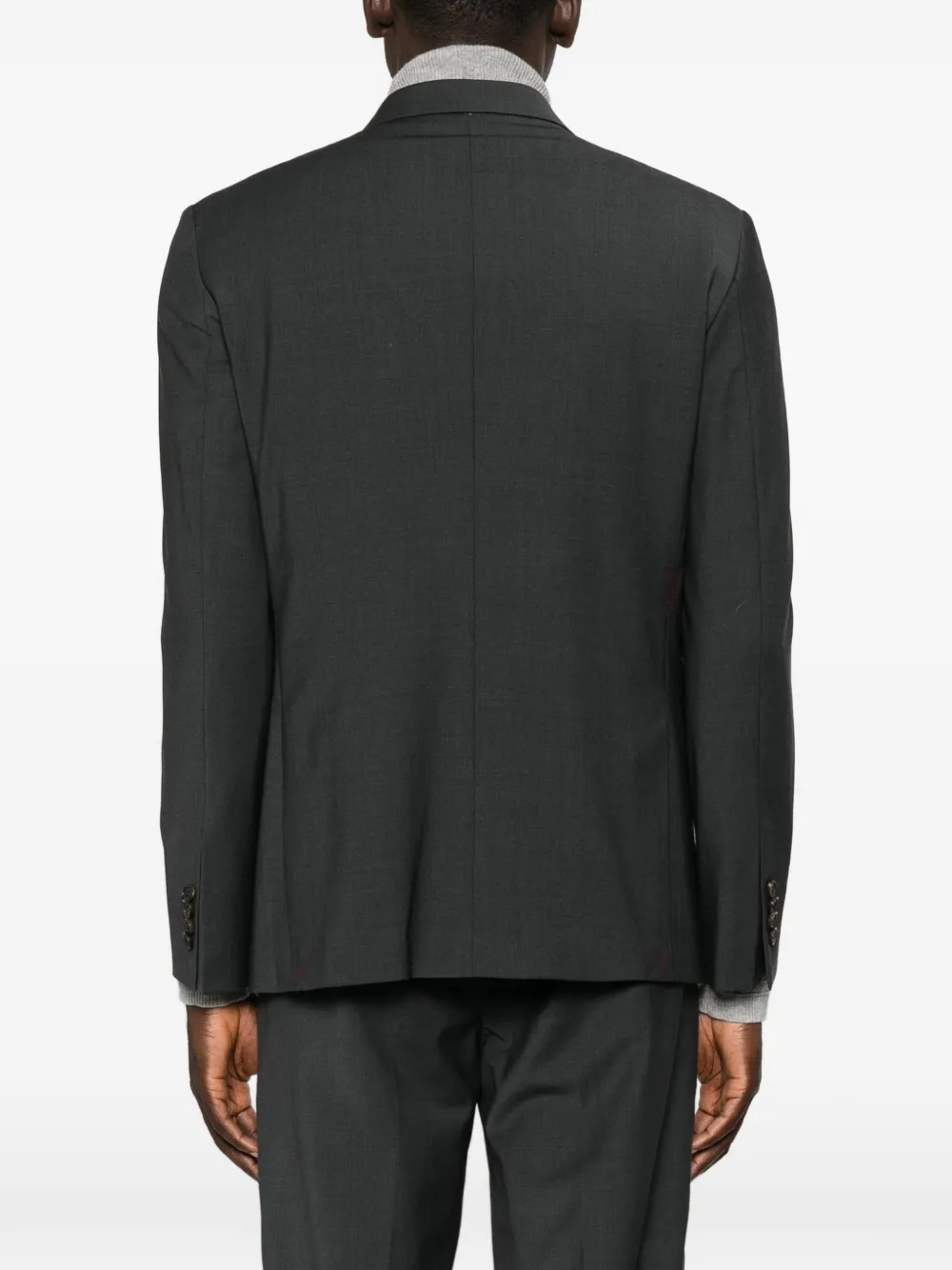 AMARANTO Blazer met dubbele rij knopen en puntige revers Grijs