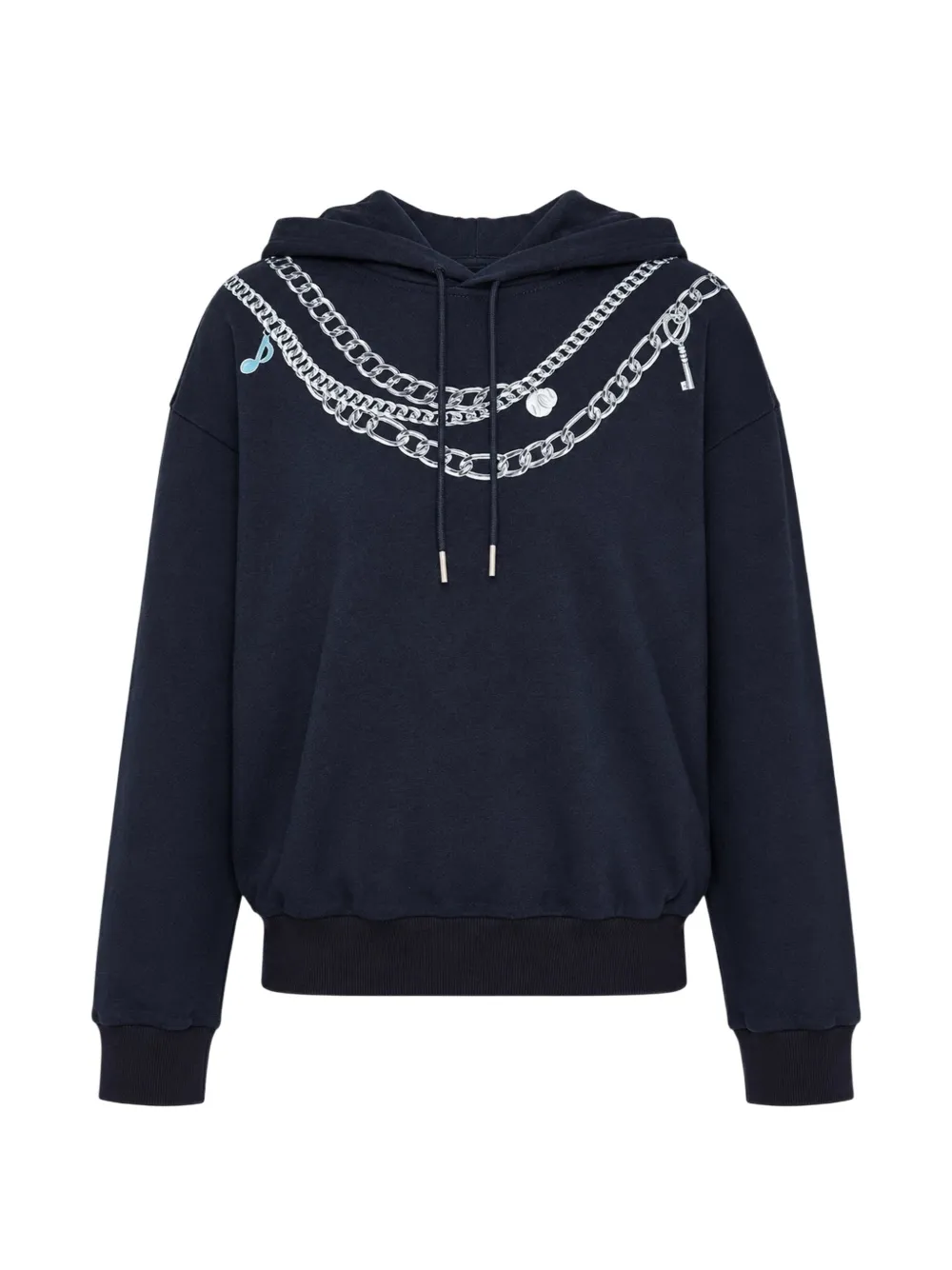 rag & bone charms-print hoodie - Blue