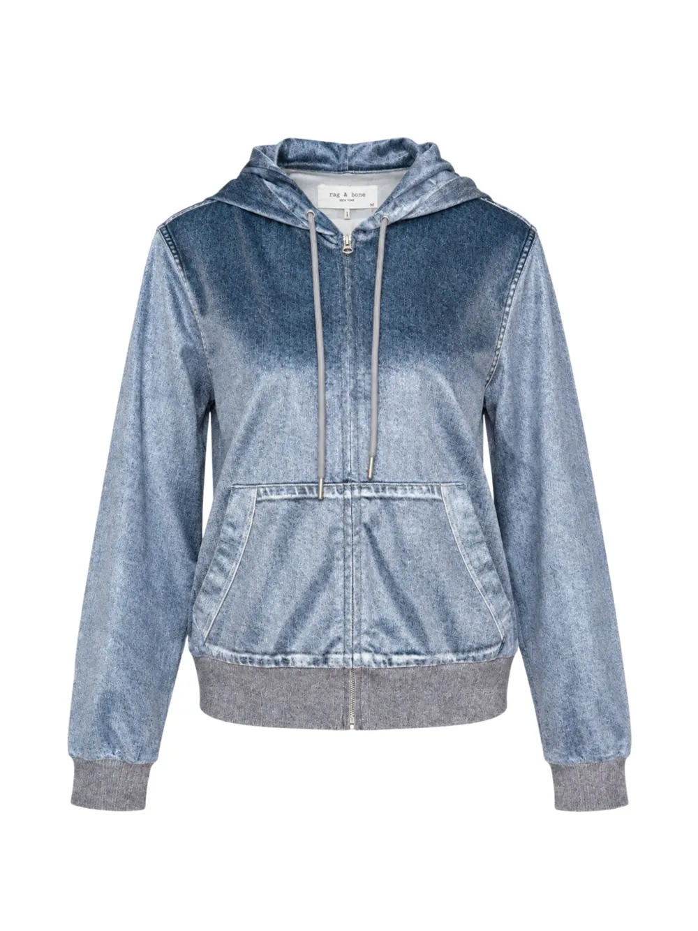 rag & bone Miramar velvet hoodie - Blue