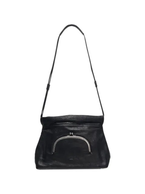 Y's clasp-pocket leather shoulder bag