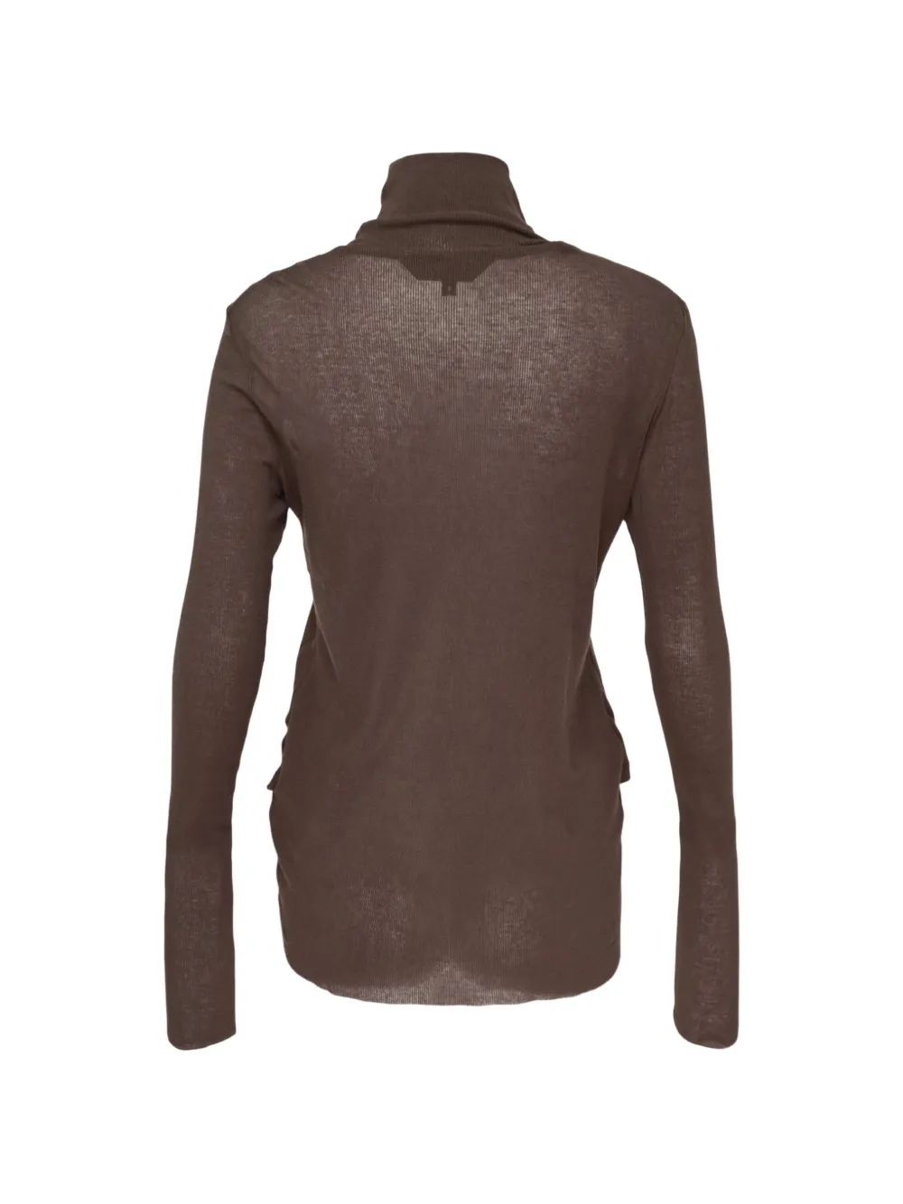 Melitta Baumeister double-layer turtleneck top Bruin
