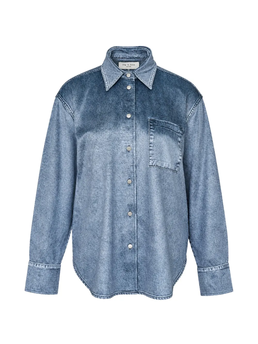 rag & bone Miramar velvet long-sleeve shirt
