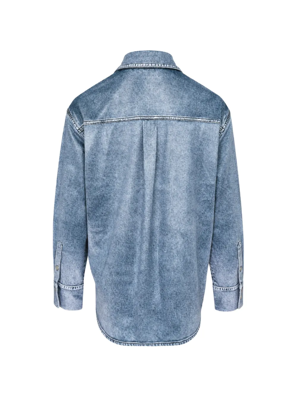 rag & bone Miramar fluwelen overhemd met lange mouwen Blauw