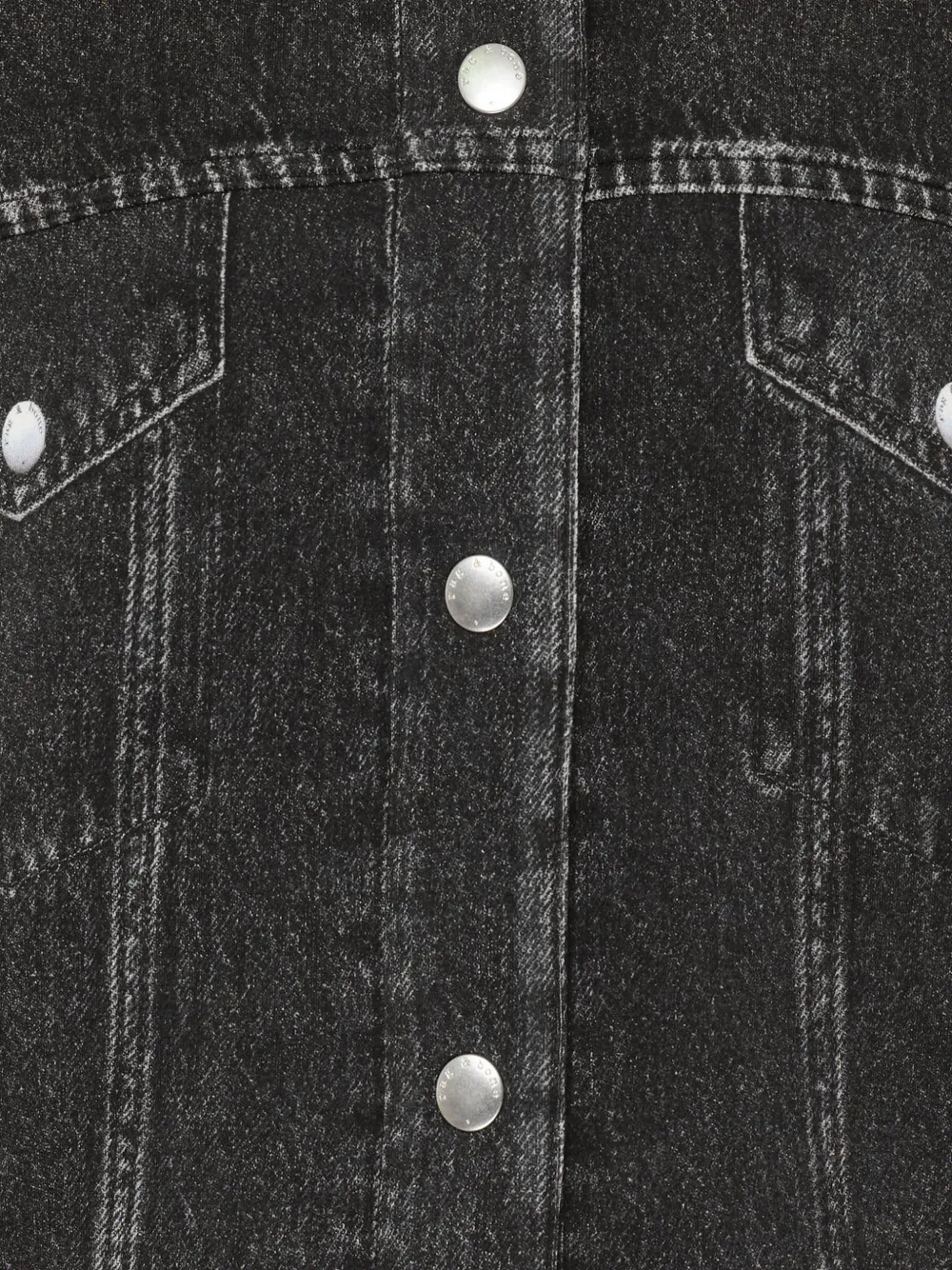 rag & bone Miramar Mallow denim jacket Zwart