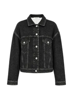 Alexander Wang ビジュートリム デニムジャケット | ブラック