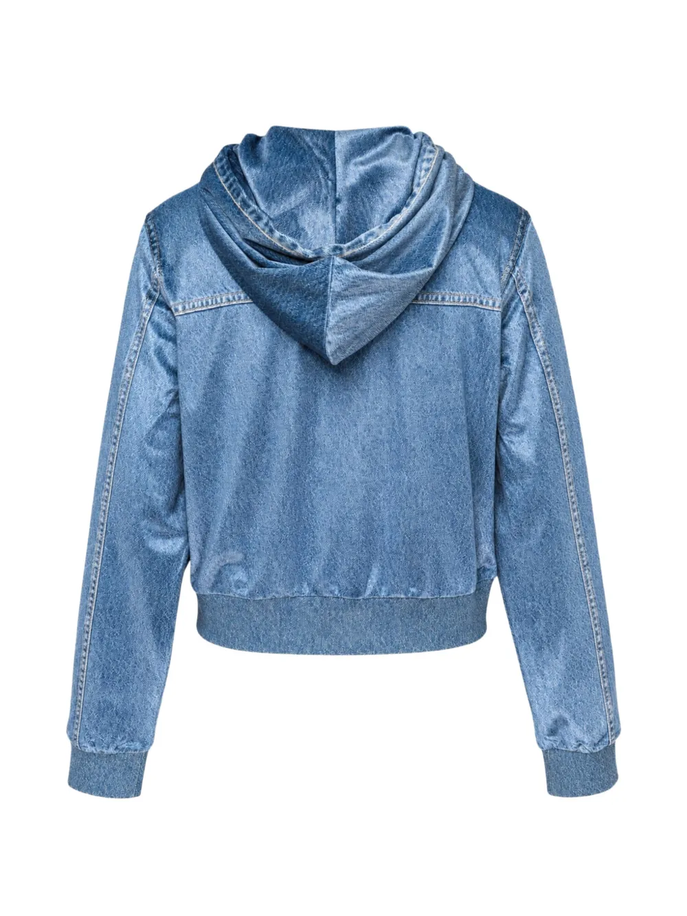 rag & bone Miramar fluwelen hoodie met rits Blauw