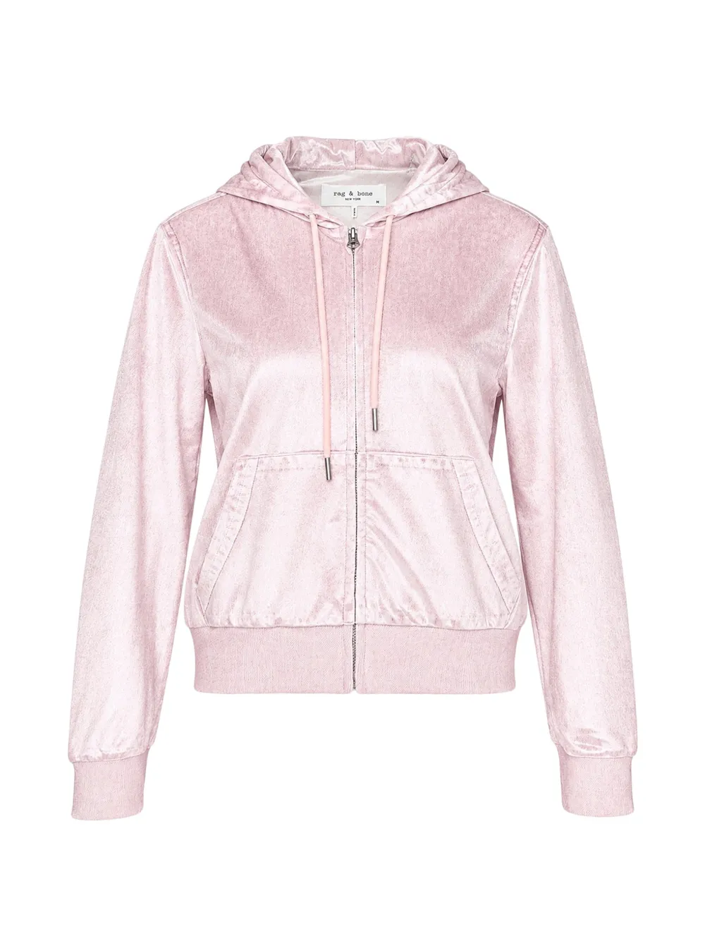 rag & bone Miramar velvet hoodie - Pink