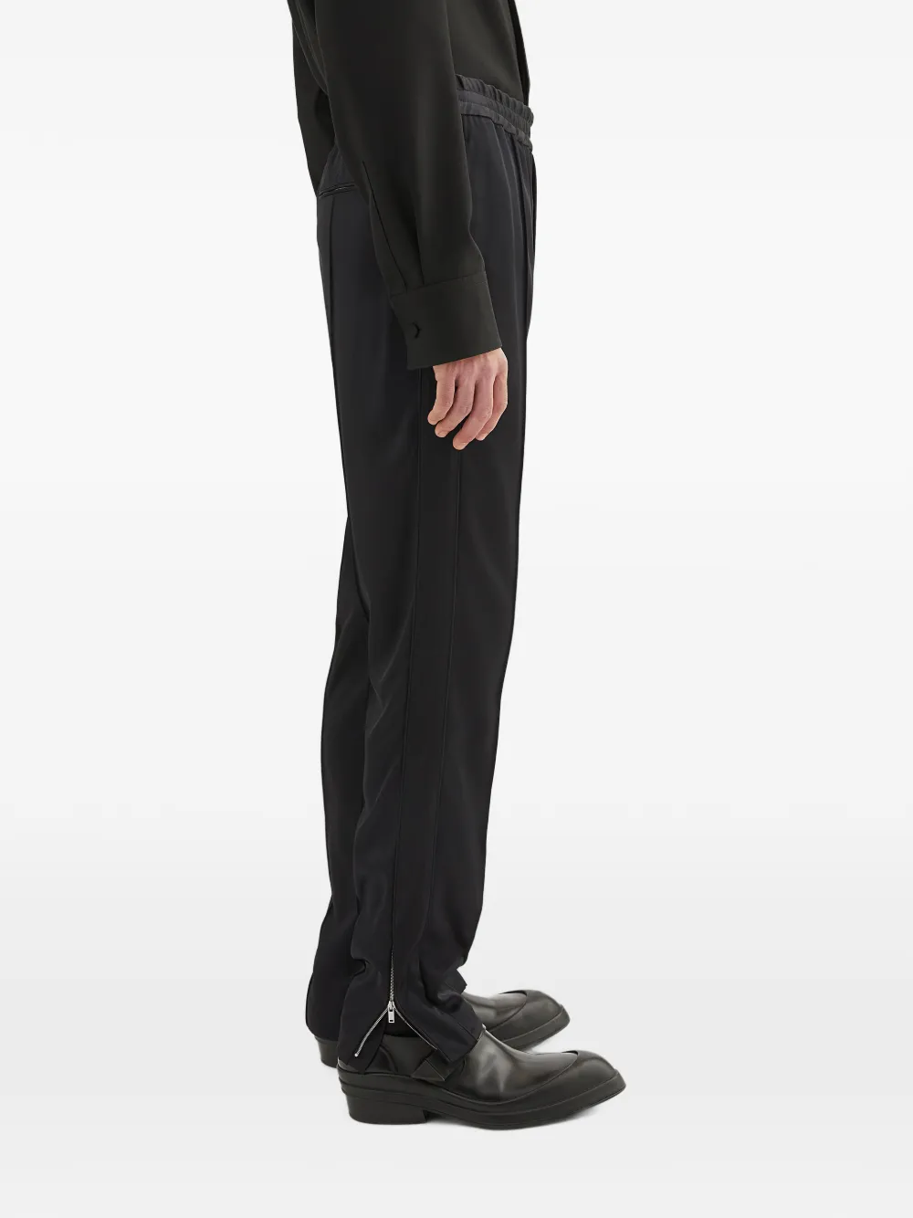 Jil Sander Broek met ritszoom Zwart