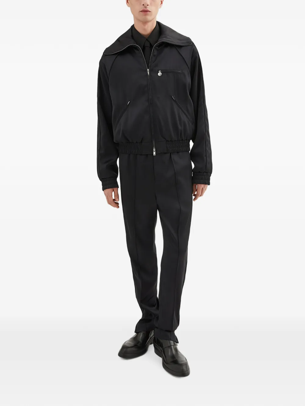 Jil Sander Broek met ritszoom Zwart