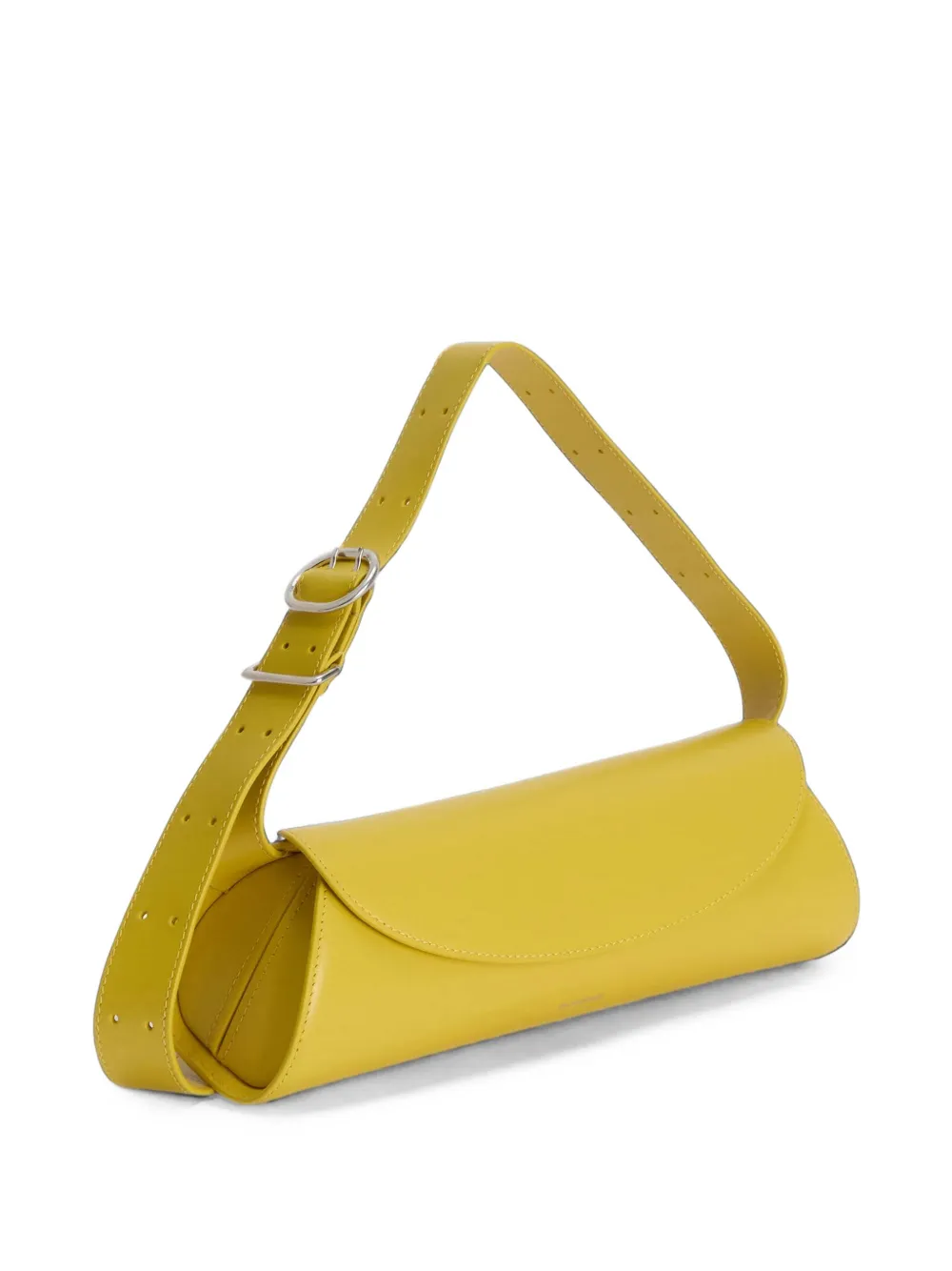 Jil Sander small Cannolo leather shoulder bag Geel