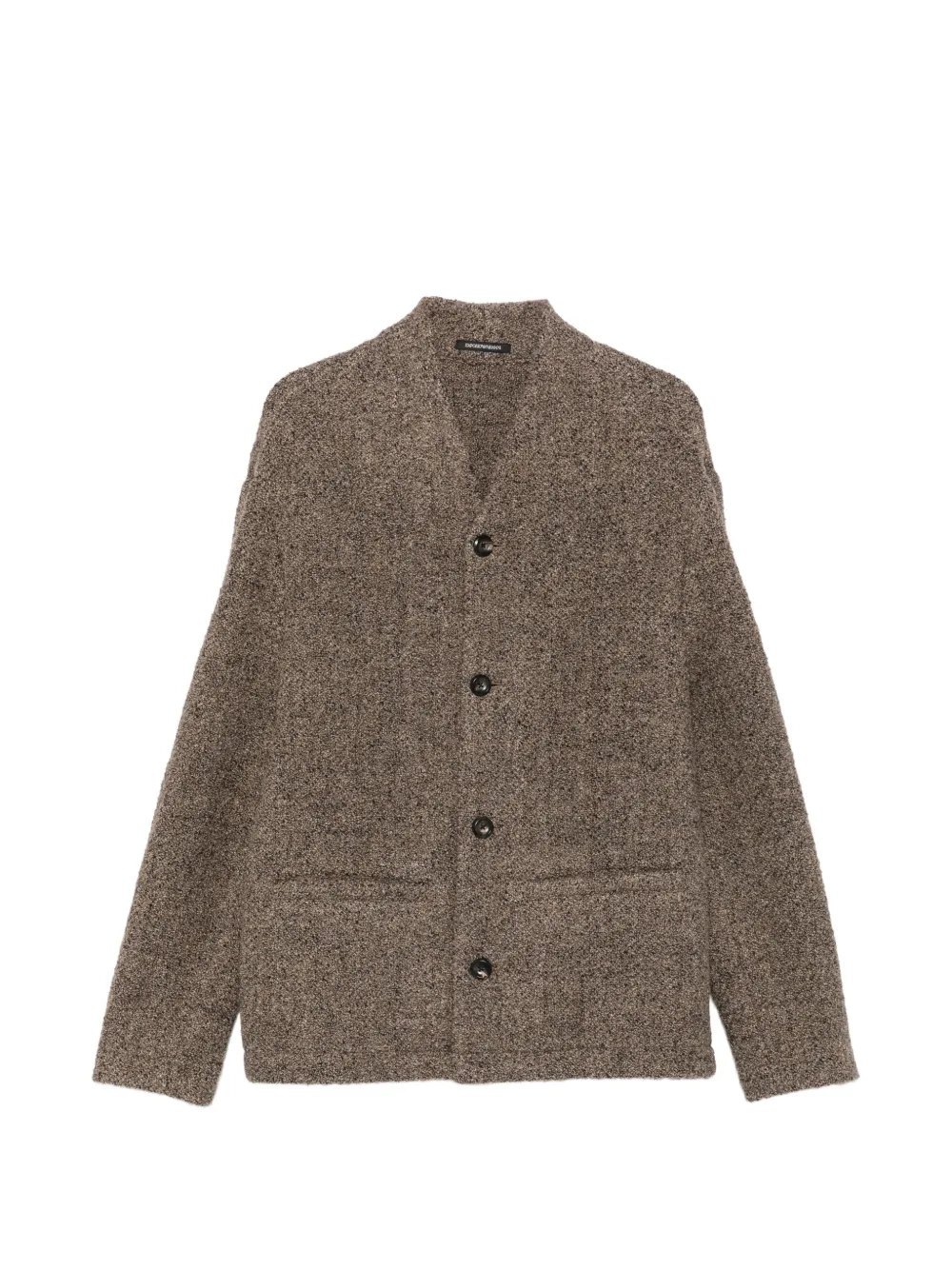 Emporio Armani button-fastening jacket Bruin