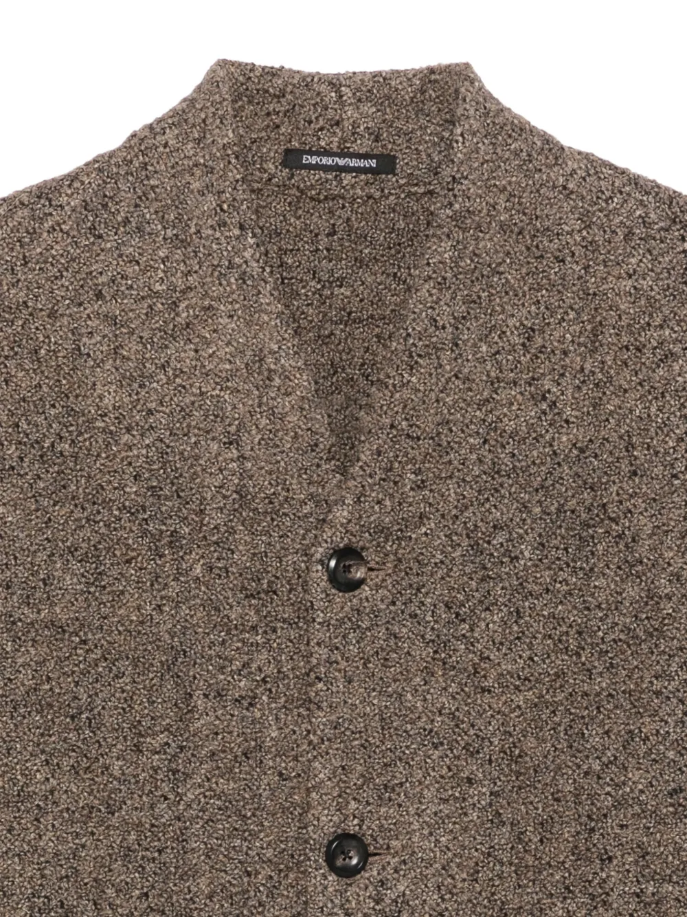 Emporio Armani button-fastening jacket Bruin
