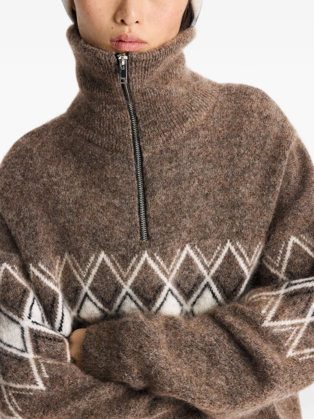 Fusalp Mireva Sweater in Brown, view 4