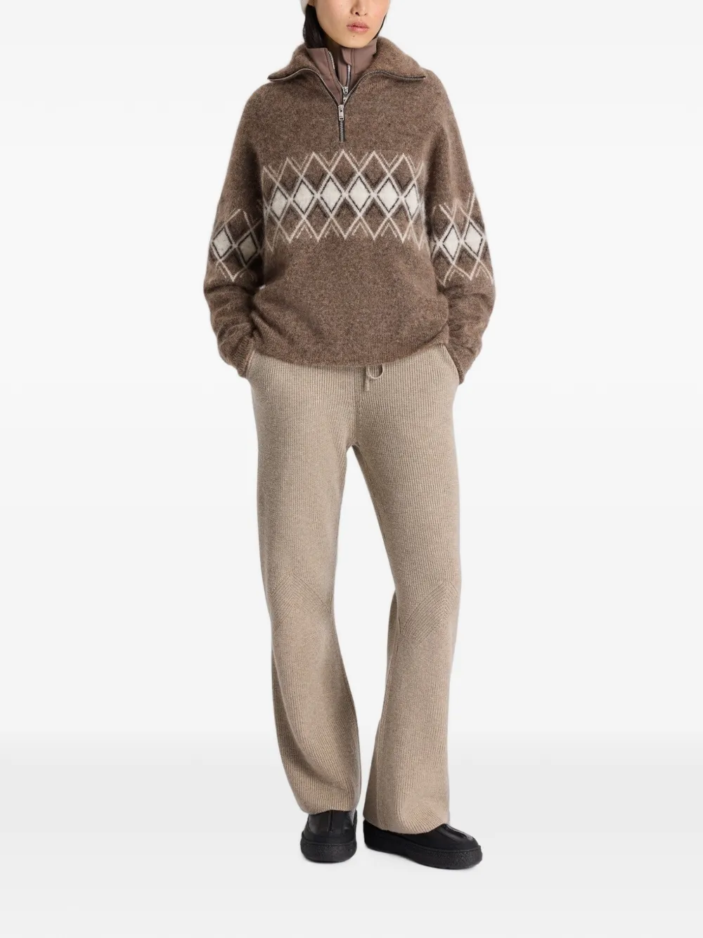Fusalp Mireva Sweater in Brown, view 2