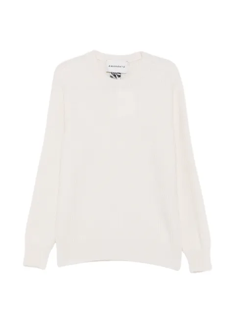 AMARANTO ribbed-knit sweater