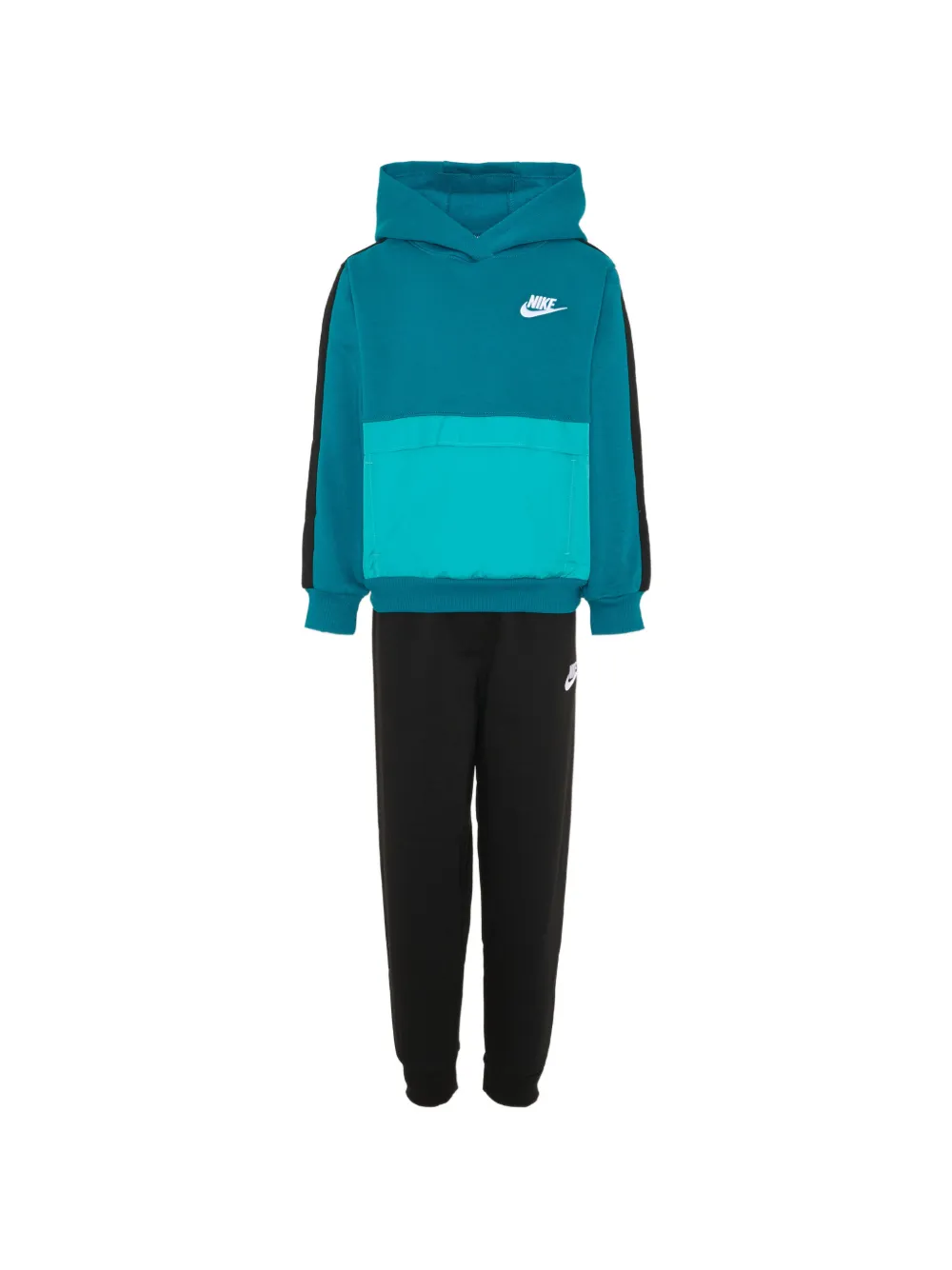 Nike Kids Trainingspak met logoprint en vlakken Blauw