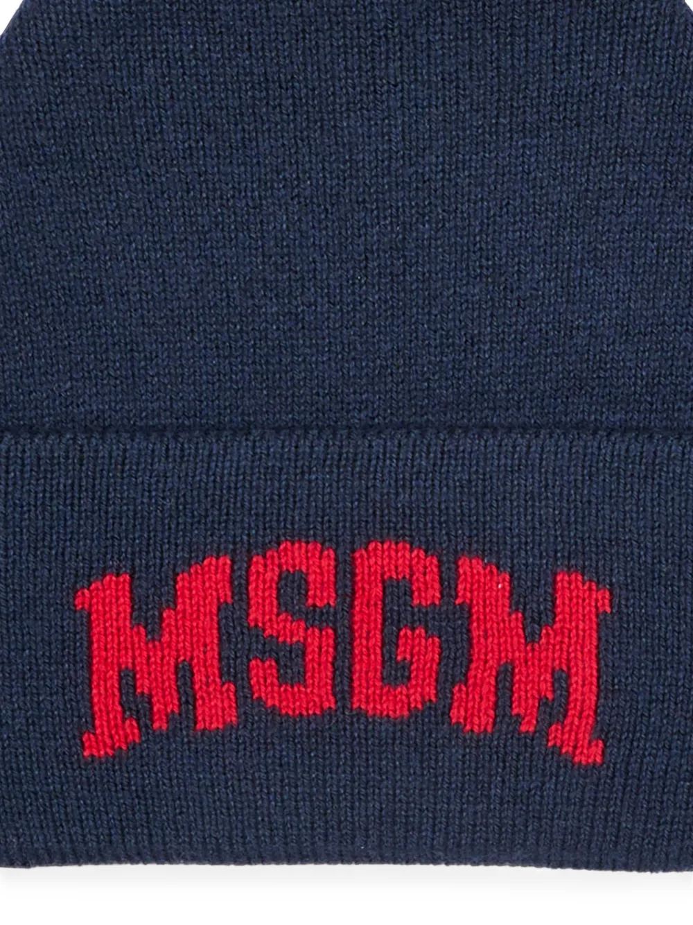 MSGM Kids Muts met logo Blauw