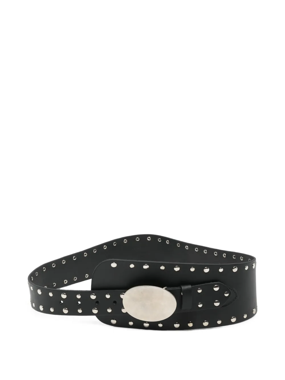 Gimaguas Iris stud-embellished leather belt - Nero