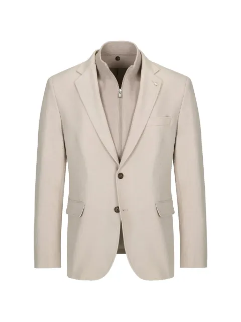 Manuel Ritz layered single-breasted jacket