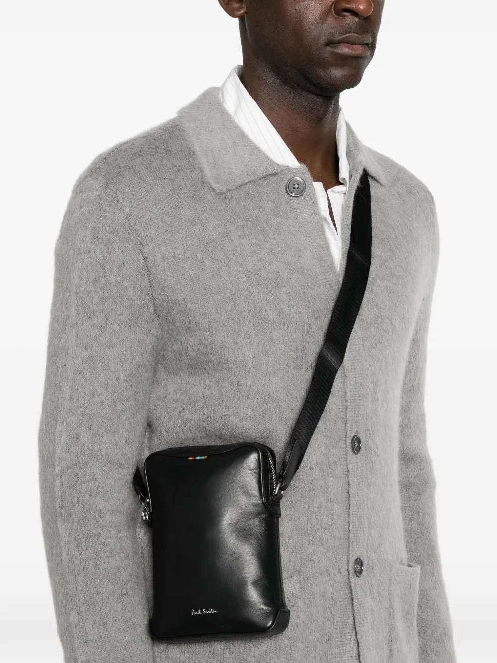 Paul Smith Signature Stripe messenger bag - Noir Paul Smith Signature Stripe messenger bag - Noir