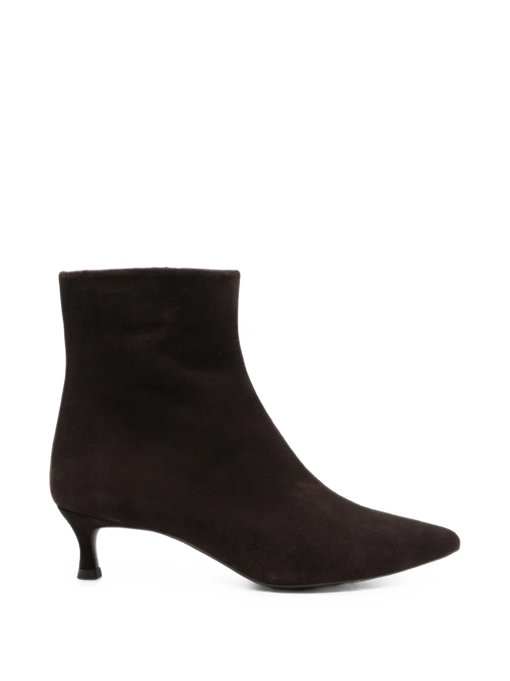 Unisa pointed-toe suede ankle boots - Marron