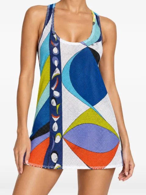 PUCCI Pre-Owned printed mesh tank top