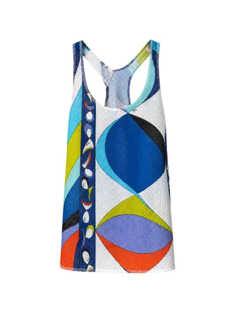 PUCCI Pre-Owned printed mesh tank top