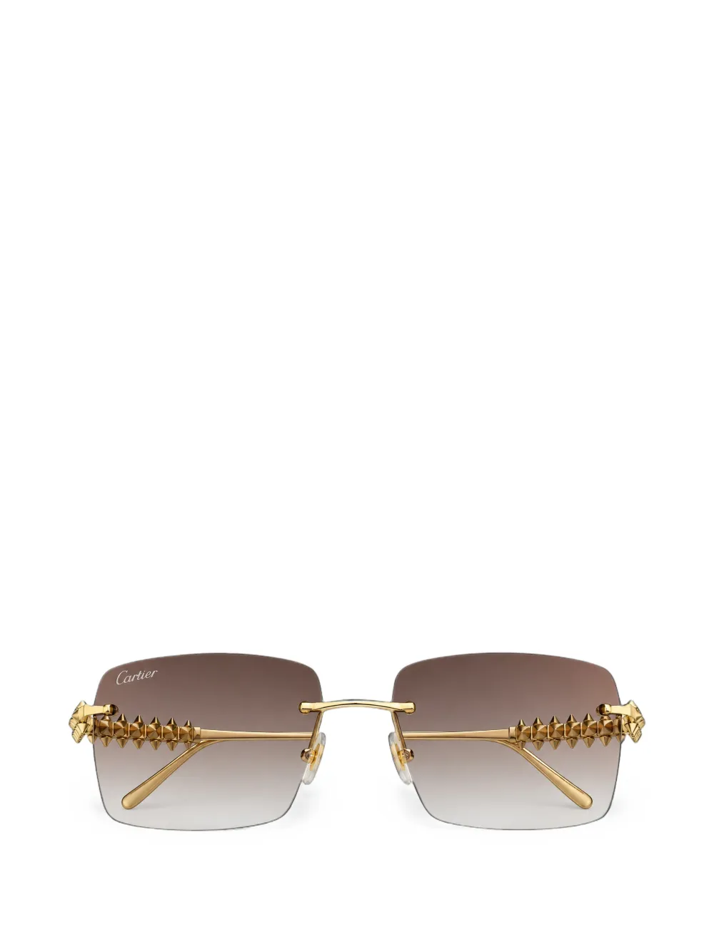 Cartier lunettes de soleil Clash De Cartier à monture rectangulaire - Or Cartier lunettes de soleil Clash De Cartier à monture rectangulaire - Or