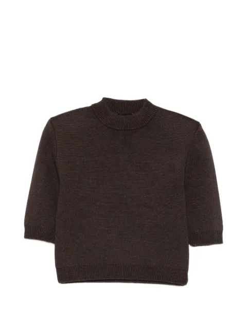 Willy Chavarria ribbed-knit elbow-sleeve sweater