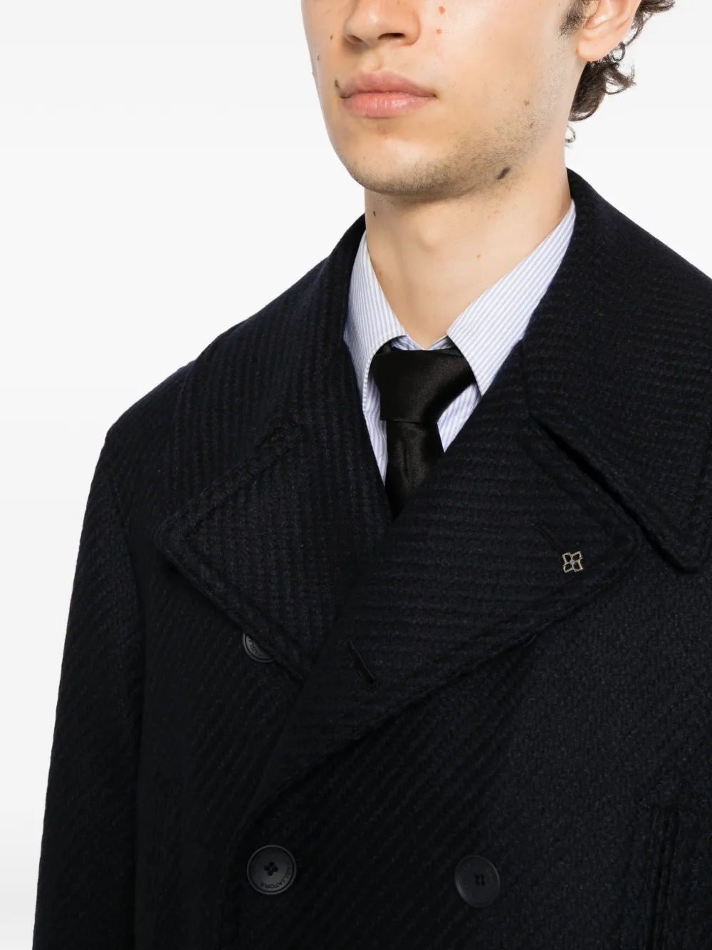 Tagliatore Jas met dubbele rij knopen Blauw