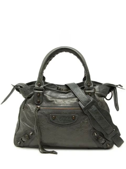 Balenciaga Pre-Owned 2000-2026 Lambskin Motocross Classic Town satchel
