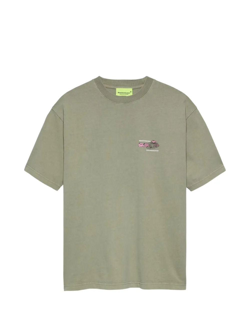 NEW AMSTERDAM lotus-print T-shirt