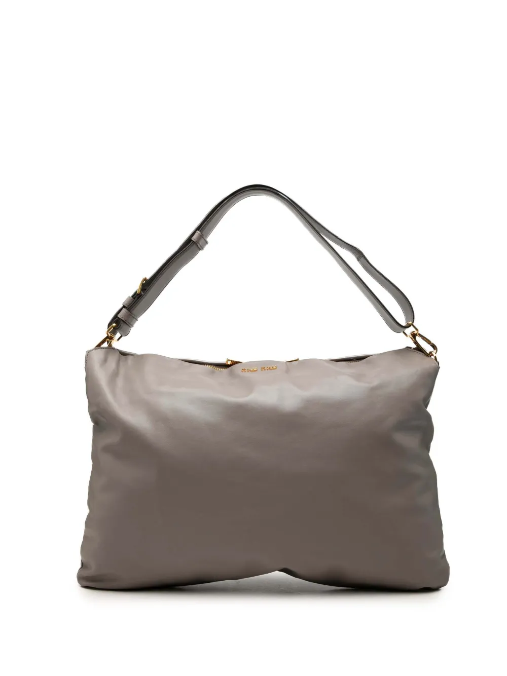 Miu Miu Pre-Owned 2010-2026 Soft Calf Cloud Hobo travel bag in Brown
