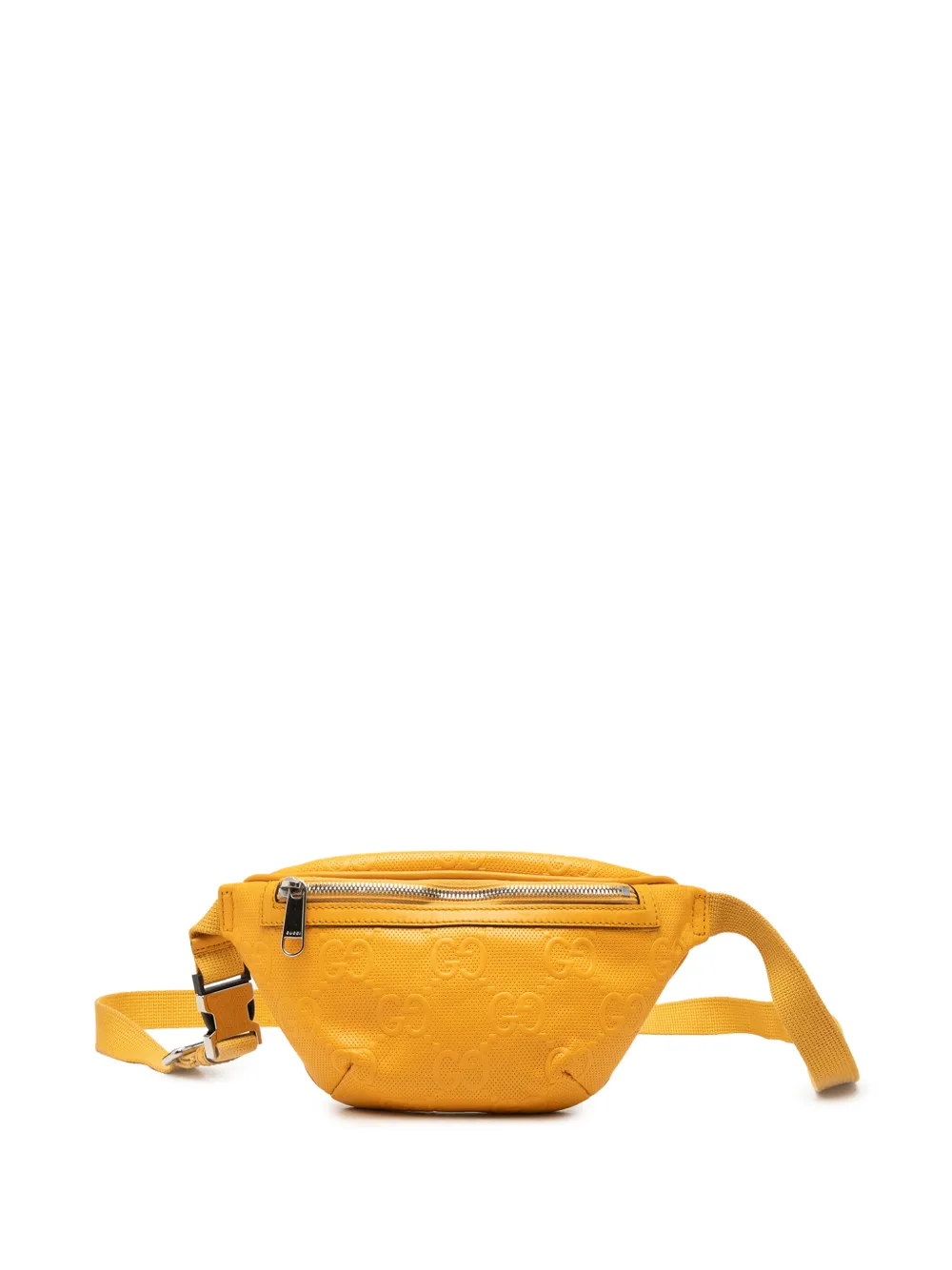 Gucci Pre-Owned 2000-2015 sac banane à motif GG embossé en cuir de veau perforé - Jaune