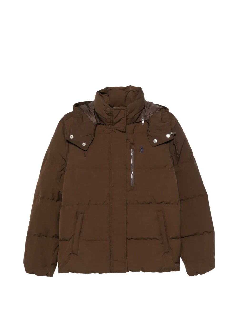 Polo Ralph Lauren quilted hooded jacket - Marrone