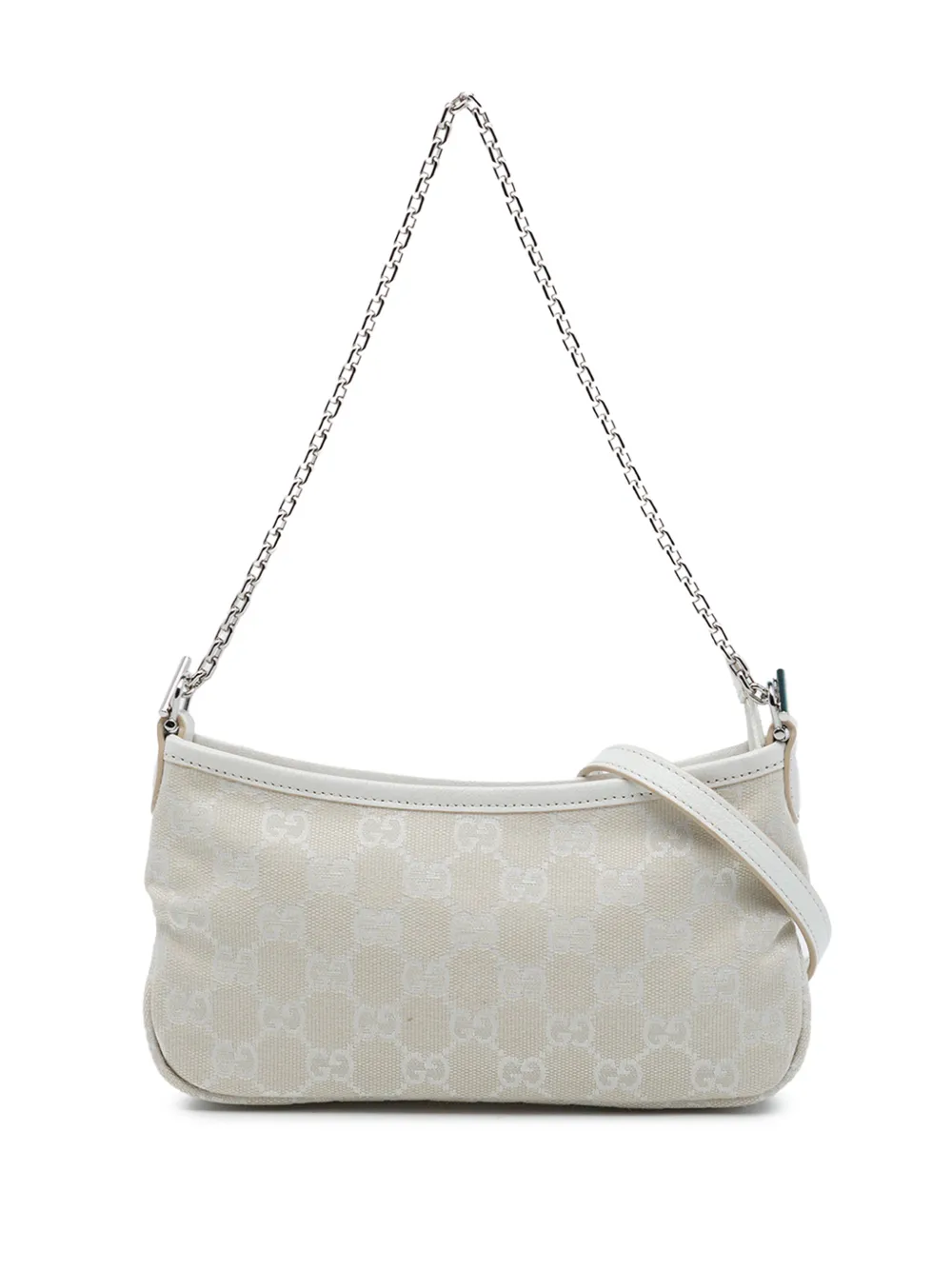 Gucci Pre-Owned 2016-2026 Small GG Canvas Gossip satchel - White